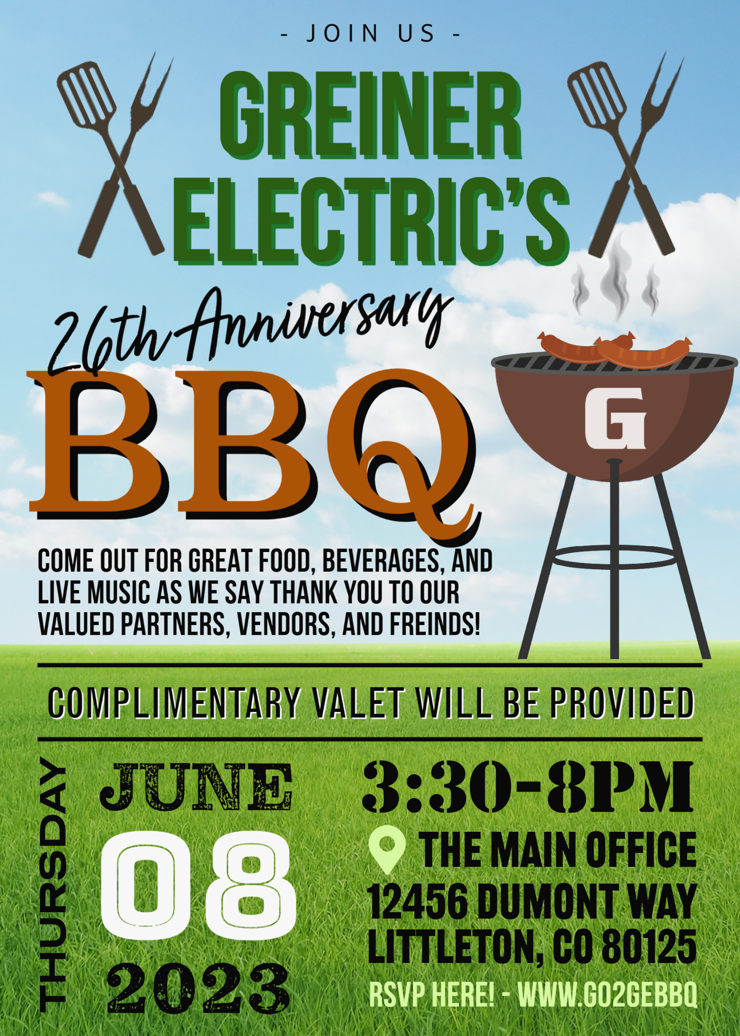 
Greiner Electric's 26th Anniversary Barbecue